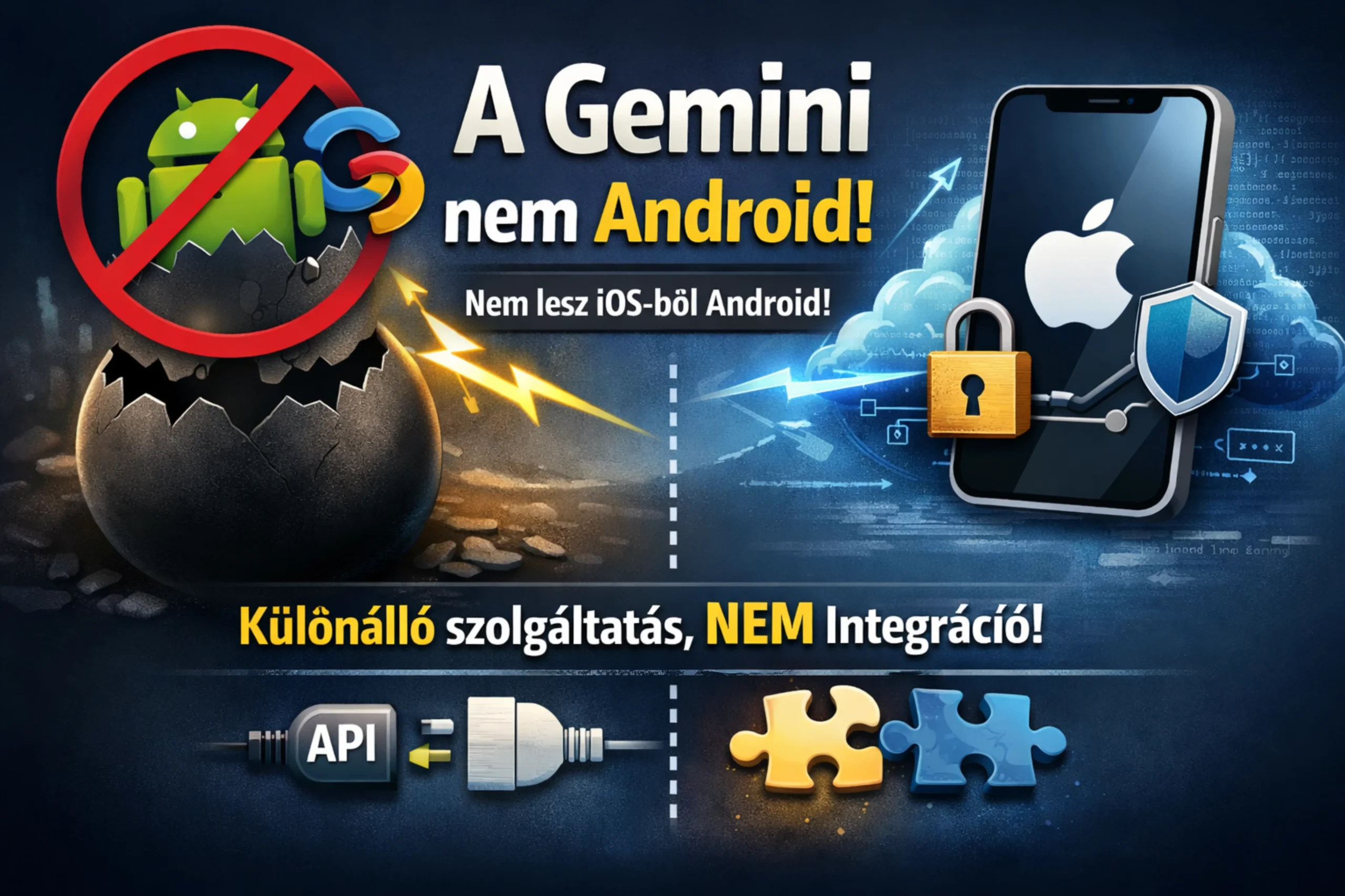 A Gemini nem Android és a Geminitől nem lesz Android az iOS-ből!